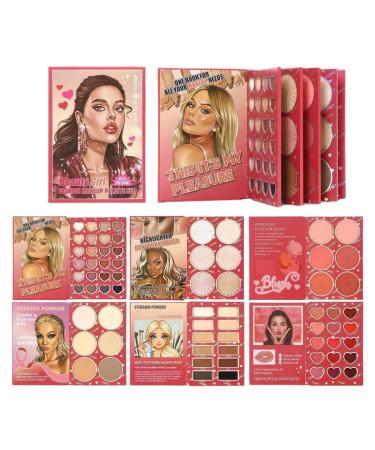 Ensemble Complet De Maquillage Pour Le Visage Shimmer Portable Longue Dur e Ensemble De Surligneur De Fard Paupi res | Palette Multifonctionnelle De 6 Pages Pour La Sc ne Les Rendez-vous Les Vo