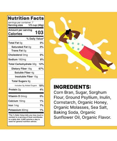 Poop Like a Champion High Fiber Cereal Honey Graham Healthy Low Carb Cereal with Soluble Fiber & Psyllium Husk 19g Fiber Natural Constipation Relief for Adults & Kids - Buy Online on GoSupps.com