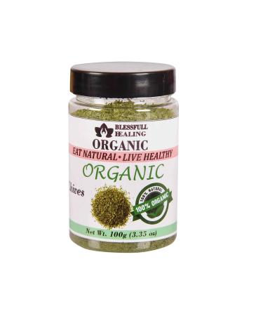 Blessfull Healing Organic Chives 100 Gram Airtight Container (Packing May Vary) 100 Gram 3.35 oz