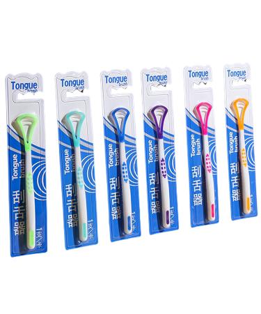 6-Piece Tongue Scraper Set for Adults and Kids - Tongue Cleaner Kit - Buy Online on GoSupps.com