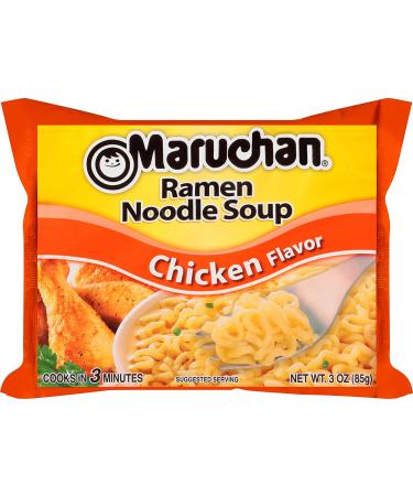 Maruchan Ramen Noodle Soup Variety  7 Flavors  3 Ounce Single Servings (Pack of 24) with By The Cup Chopsticks - Buy Online on GoSupps.com