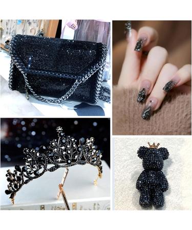 YHMQ 2160 Pieces Black Rhinestones for Nails - SS20 Nail Crystals (4.6-4.8mm) | Premium Quality Nail Art Supplies - Buy Online on GoSupps.com