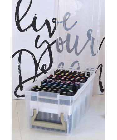 ArtBin 6934AB Satchel with Marker Tray  Art & Craft Organizer  1 Plastic Storage Case  Clear  Semi  0 Semi Satchel with Marker Tray - Buy Online on GoSupps.com