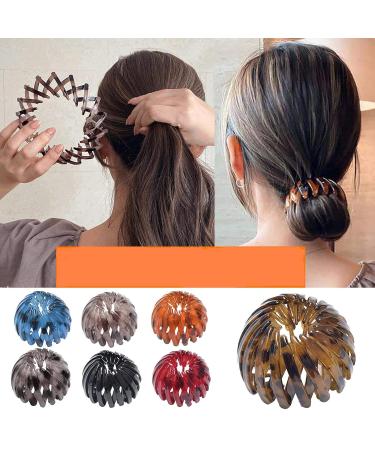 Buy Asalinao Ponytail Hair Needle & Curling Iron - Retro Leopard Clip for All Hair Types | Fast International Shipping - Buy Online on GoSupps.com