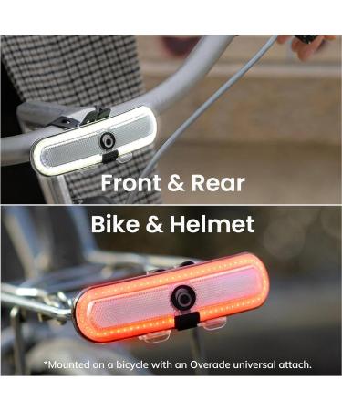 Powerful Overade Lum Front & Rear Bicycle Lighting - 8 Modes Brake Light Function | Scooters & Helmets - Buy Online on GoSupps.com
