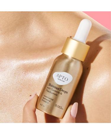 Skincare Shimmer Drops with Turmeric & Niacinamide - Glow Serum for Radiant Skin | 2 fl. oz. - International Shipping Available - Buy Online on GoSupps.com