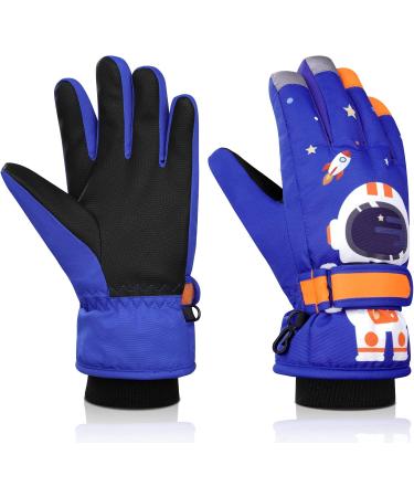 Flintronic Children's Ski Gloves - Waterproof Windproof Fleece for Girls (6-9 Years) - Adjustable Cuffs Perfect for Snowboarding & Skiing - Buy Online on GoSupps.com