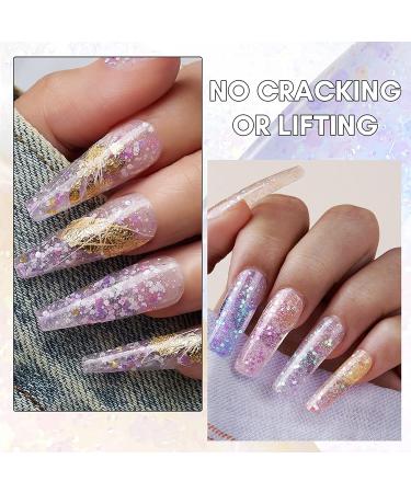 Makartt Glitter Poly Nail Gel Kit - 4 Shimmering Colors - Perfect for DIY Nail Art and Professional Salons - Buy Online on GoSupps.com