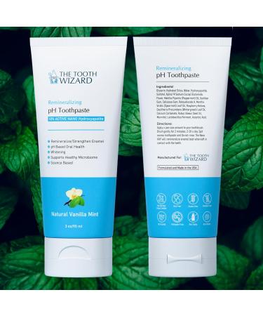 pH Balancing Toothpaste | Natural Vanilla Mint Flavor | Fluoride-Free | SLS-Free | Gentle Whitening | Supports Healthy Oral Microbiome | 3 oz Natural Vanilla Mint 3 Ounce (Pack of 1) - Buy Online on GoSupps.com