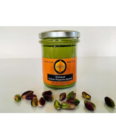 Giannetti Artisans Imported Sicilian Pistachio Spread with NO PALM OIL & 45% Sicilian Pistachios - 2 Pack 7oz (200 g) Jars - Buy Online on GoSupps.com