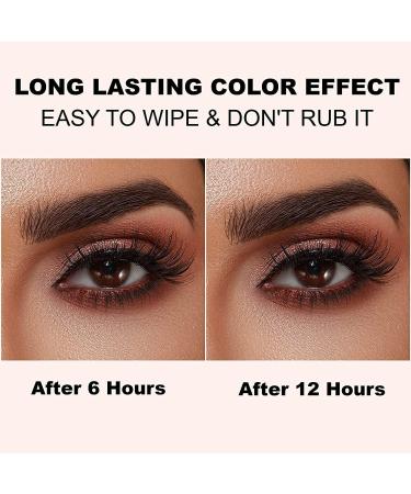 Eyebrow Pencils 4 Heads Waterproof Tattoo Eyebrow Pencil with Micro-forked Tip Applicator Creates Natural Looking Eyebrows Effortlessly (Light Brown) - Buy Online on GoSupps.com