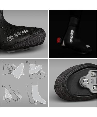 GripGrab Arctic Lined Winter Racing Bike Overshoes XL (44/45) - Waterproof Windproof Thermal Protection - Extreme Warmth for Cold Weather Cycling - Buy Online on GoSupps.com