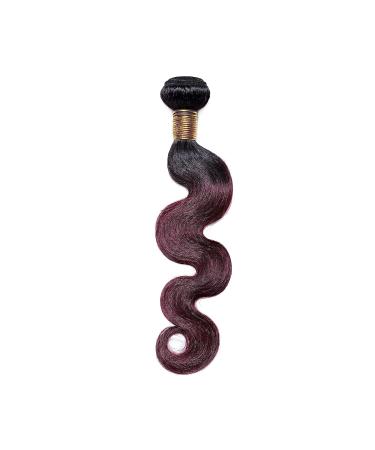 SEGO Brazilian Human Hair Bundles | 100% Unprocessed Body Wave Weave Extensions | Virgin Natural Black/Weinrot - 20 1 Bundle - Buy Online on GoSupps.com