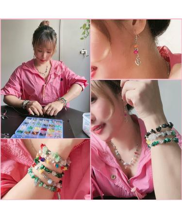 Xmada Jewelry Making Kit - 1587 PCS Beads & Supplies for Girls and Adults - Crystal Beads, Plier, Wire, Hooks, Ring, Bracelet Making Set - Buy Online on GoSupps.com