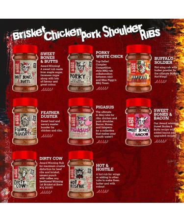 Angus & Oink Feather Duster Chicken BBQ Rub - Orange Paprika Chipotle - Gluten-Free Vegan Friendly - 200g - Buy Online on GoSupps.com