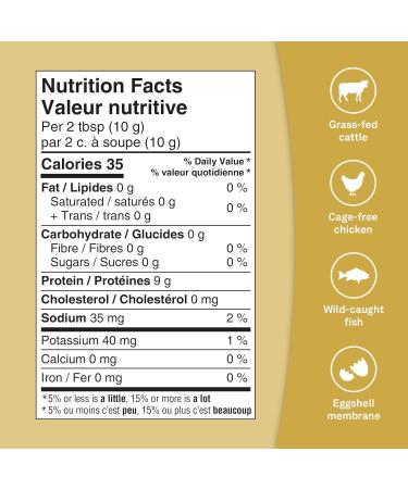 Organika Full Spectrum Collagen - Type 1 2 3 5 10 - Complete Collagen Naturally Containing Hyaluronic Acid and Elastin for Increased Hair Skin Nail Joints and Muscle Benefits - 250g 25 Servings - Buy Online on GoSupps.com