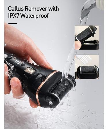 Electric Feet Callus Remover - Waterproof Rechargeable Foot Scrubber Kit for Dead Skin Removal - Buy Online on GoSupps.com