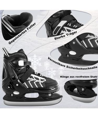 Buy XIUWOUG Adjustable Ice Hockey Skates for Men Women & Kids - Stainless Steel Ice Skating Shoes with Quick Lace System - Size XL 42-45 - Buy Online on GoSupps.com