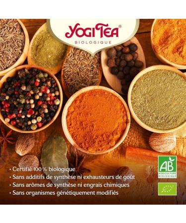 YOGI TEA Th Vert Matcha Citron Bio Infusion Bien- tre au Th Vert Matcha Citronnelle & Citron 17 Sachets 17 Unit (Lot de 1) - Buy Online on GoSupps.com