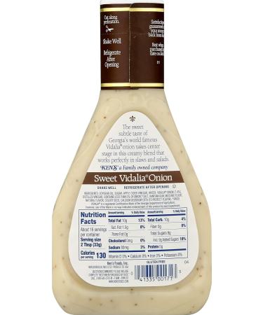 Ken's Steakhouse Sweet Vidalia Onion Dressing 16oz - Pack of 3 | Gluten-Free Salad or Spread Dressing - Buy Online on GoSupps.com