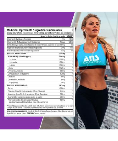 Quench EAA Aminos + Electrolytes - 10g Essential Amino Acids Zero Sugar & Calories Vitamins & Antioxidants - Grape Blast Flavor - International Shipping Available - Buy Online on GoSupps.com