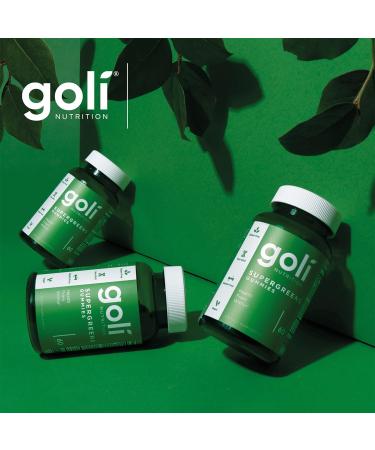 Goli Nutrition Supergreens Gums 60 Vegan Gums Gelatin Free Gluten Free Vegetarian Soy-Free Non-GMO - Buy Online on GoSupps.com