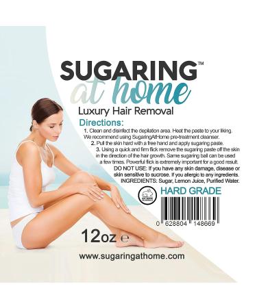 Sugaring Hair Removal Paste Hard 12 oz for Bikini, Brazilian, Arms, Legs, Back - Personal Use - Buy Online on GoSupps.com