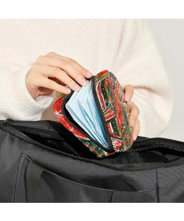 GIAPB Period Bag Sanitary Napkin Storage Pouch | Xmas Baubles Pattern | Color4210 - Buy Online on GoSupps.com