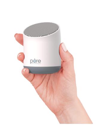 Pure Enrichment® Wave™ Mini Wireless Travel Sound Machine - New & Improved Seamless Loop, Rechargeable Lithium Battery, 48 Hr Run Time, 6 Soothing All-Natural Sounds, Optional Timer, and Storage Bag