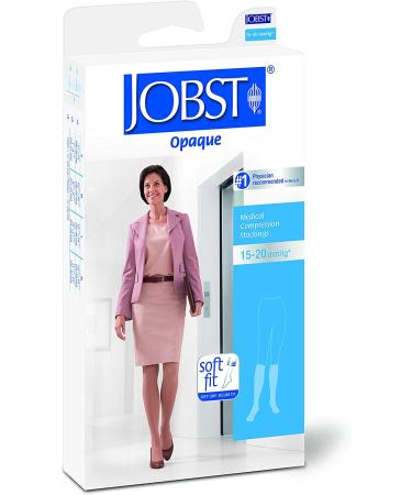 JOBST Opaque SoftFit 15-20 mmHg Closed Toe Knee High Compression Stocking - Natural Medium - Buy Online on GoSupps.com