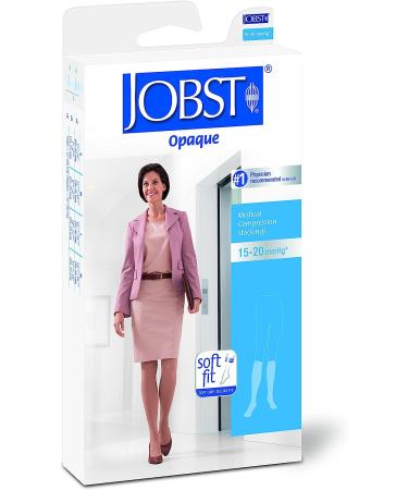 JOBST Opaque SoftFit 15-20 mmHg Closed Toe Knee High Compression Stocking - Natural, Large - Buy Online on GoSupps.com