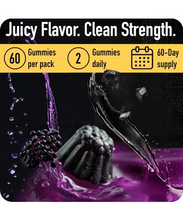 ad hoc 1100mg Gold Shilajit Gummies with Magnesium Lions Mane Rhodiola Grape Seed - Himalayan Shilajit for Men Women 85+ Trace Minerals & Fulvic Acid Pure Shilajit for Energy Immune Support 60 Ct - Buy Online on GoSupps.com