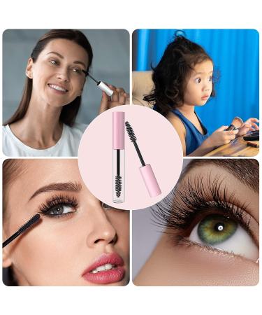 RONRONS 24pcs 10ml Mini Mascara Tube Empty Castor Oil Container w/ Pink Cap & Wand Brush for DIY Makeup - Home & Travel Friendly - Buy Online on GoSupps.com