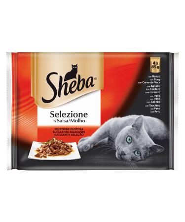 Sheba Selección Carne en Salsa, 4x85 GR, Pack 13