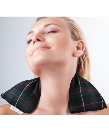 Amazing Health Hot and Cold Pack Cotton Tartan Wheat Bags - Lavender (Green Tartan) Green Tartan 42 cm (Pack of 1) - Buy Online on GoSupps.com