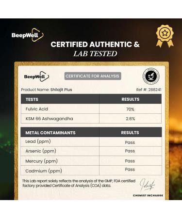 Natural Shilajit Resin (80 Servings) + Ashwagandha & Black Pepper Extract (50 Servings) | 2-in-1 Organic Combo | 85% Fulvic Acid Gold Grade Natural Ayurvedic Blend 40g Each - Buy Online on GoSupps.com