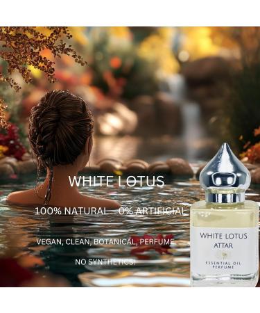 Buy White Lotus Attar 8ml | All Natural Alcohol-Free Essential Oil Perfume | Vegan & Long Lasting - Buy Online on GoSupps.com