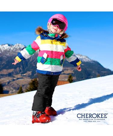 Cherokee Kids Snow Bib Insulated Ski Pants Overalls (4-18) Black 7 - Boys and Girls - Buy Online on GoSupps.com