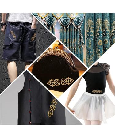16pcs Gold Flower Embroidery Patch Iron/Sew on for Wedding Dress, Clothing, Backpacks - NBEADS - Buy Online on GoSupps.com