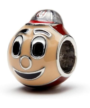 Ohio State University Charm for Women - Ohio State Brutus Bead Charm | Buckeyes Jewelry - Ideal Gift for Fans, Students, Alumni | Fits Most Bracelet Brands - Buy Online on GoSupps.com