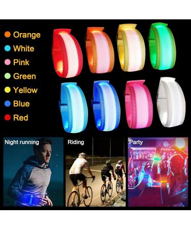 Funmo 8 Pack LED Bracelets - Flashing Light-Up Bands for Kids | Perfect for Parties Concerts and Night Sports - Buy Online on GoSupps.com