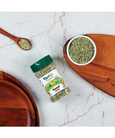 Rani Organic Fennel Seeds (Saunf Sabut) 2.5oz PET Jar - USDA Certified, All Natural, Vegan, Gluten Friendly, NON-GMO - Indian Origin Spice - Buy Online on GoSupps.com