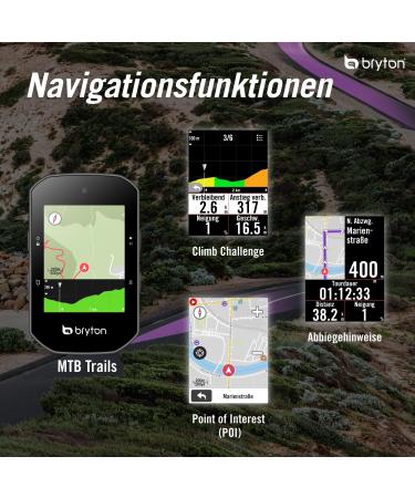 Bryton Rider S500 GPS Bike Computer - 2.4 Touchscreen Offline EU Card E-Bike Compatible (Shimano Steps & Ant+) - Buy Online on GoSupps.com