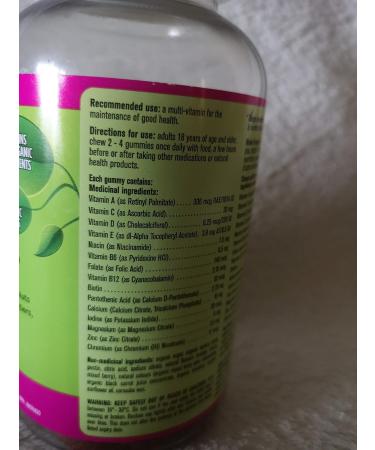 Kirkland Signature Adult Multi-Vitamin Gummies Made with Organic Sweeteners - 250 Gummies - Buy Online on GoSupps.com
