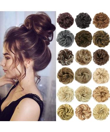 Hair Scrunchies Hair Bun Synthetic Bun Curly Messy Bun Donut Bun With Elastic Rubber Band Bun for Women Ponytail Extension Hair Bun Women Hair Bun (Color : 1TDimgray) - Buy Online on GoSupps.com