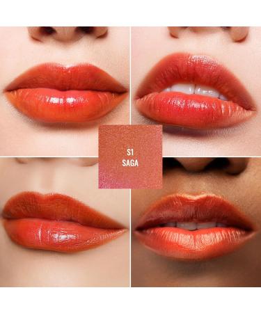 Oulac 2-in-1 Shimmering Lipstick & Lip Balm - Vegan Copper Lip Care for Hydrated Juicy Lips | Shine & Repair Dry Cracked Lips (S01) - Buy Online on GoSupps.com