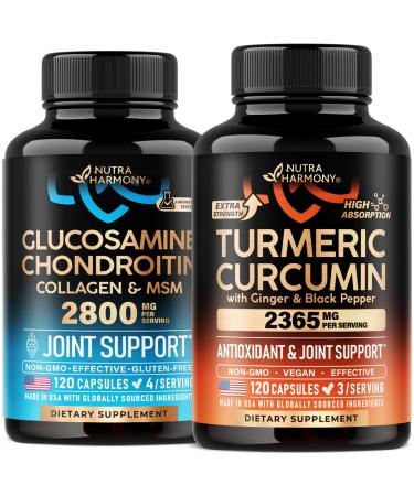Glucosamine Chondroitin & Turmeric Curcumin Capsules