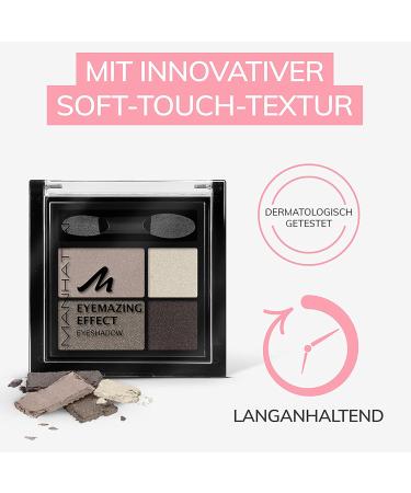 Manhattan Eyemazing Effect Eyeshadow Palette - 4 Shimmering Shades for Smokey Eyes - Rosy Wood 95C - International Shipping Available - Buy Online on GoSupps.com
