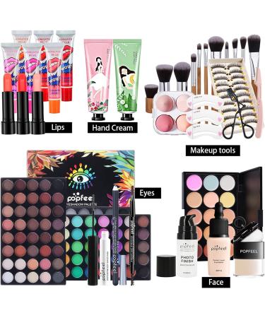 Holzsammlung All-in-One Makeup Kit for Women - Ideal Gift Set for Girls, Beginners, and Teenagers - Includes Eyeshadow Palette, Eyebrow Pencil, Lipstick - Color-A-1 - Buy Online on GoSupps.com