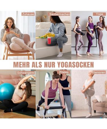 Buy Slipproof Yoga & Pilates Socks for Women | Toes Home Stopper Socks - 4 Pairs Anti-Slip Bubble Sports Socks (39-42) - Comfortable Black & Colored Grip Socks - Buy Online on GoSupps.com